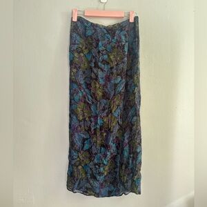 Vintage reversible long skirt